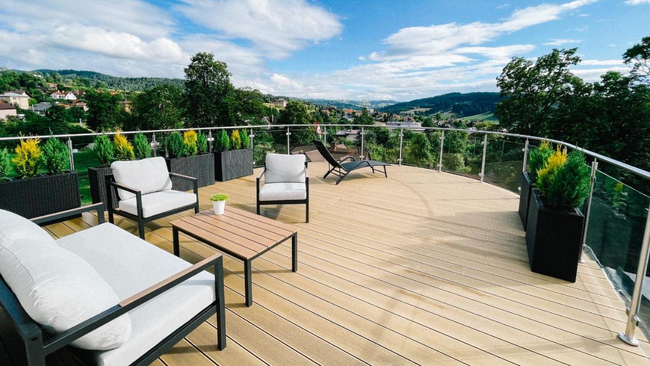Апартаменты Penthouse Sloneczna Rapsodia - Blisko Parku Zdrojowego - Duzy Taras Na Dachu - Piekny Widok - Winda - Garaz Рабка Экстерьер фото