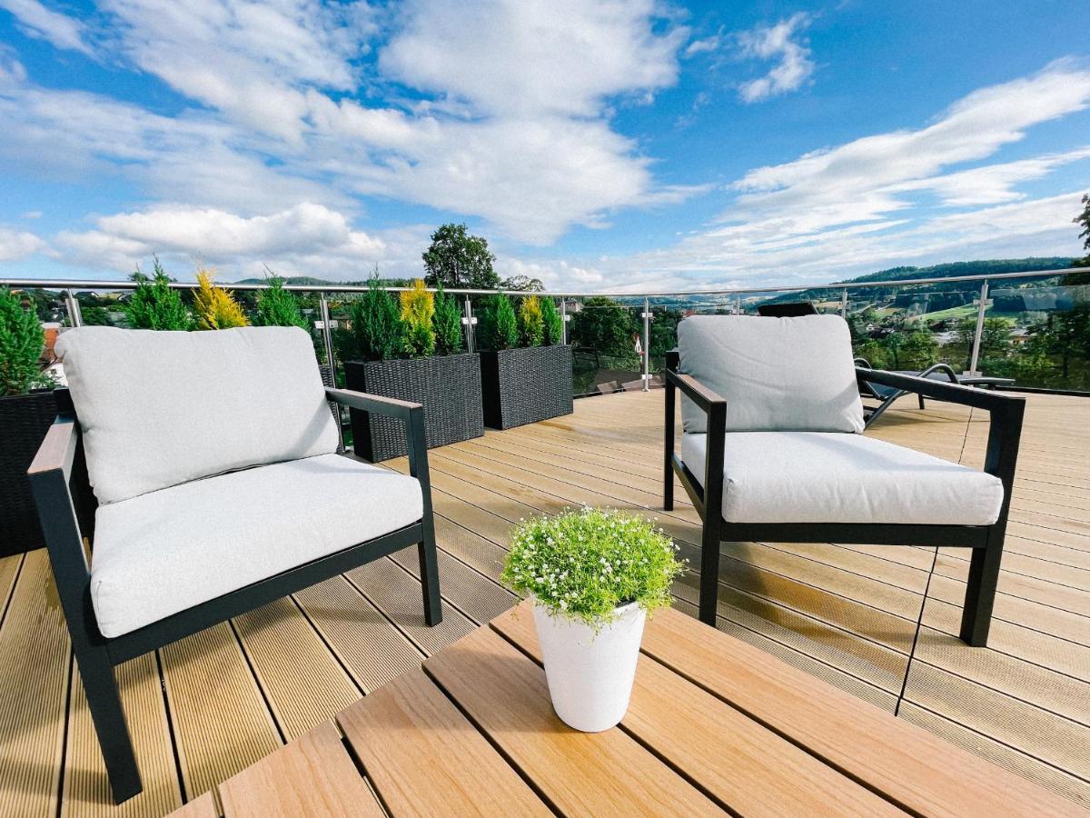 Апартаменты Penthouse Sloneczna Rapsodia - Blisko Parku Zdrojowego - Duzy Taras Na Dachu - Piekny Widok - Winda - Garaz Рабка Экстерьер фото